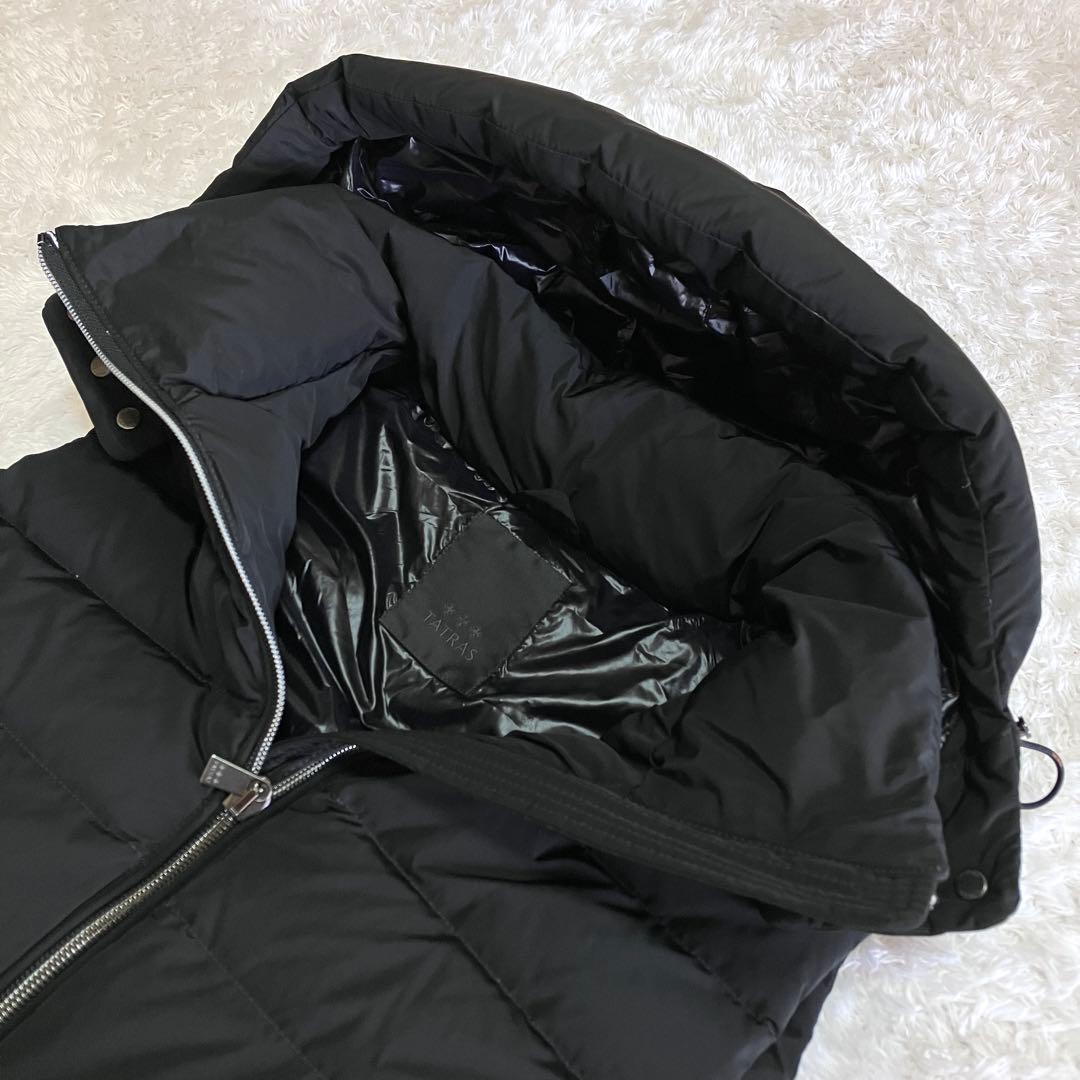 美品 タトラス TATRAS ロング ダウンベスト ARONIA ブラック XL