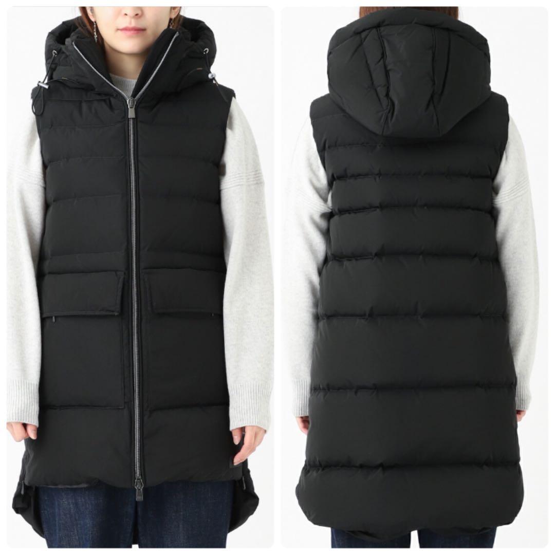 美品 タトラス TATRAS ロング ダウンベスト ARONIA ブラック XL