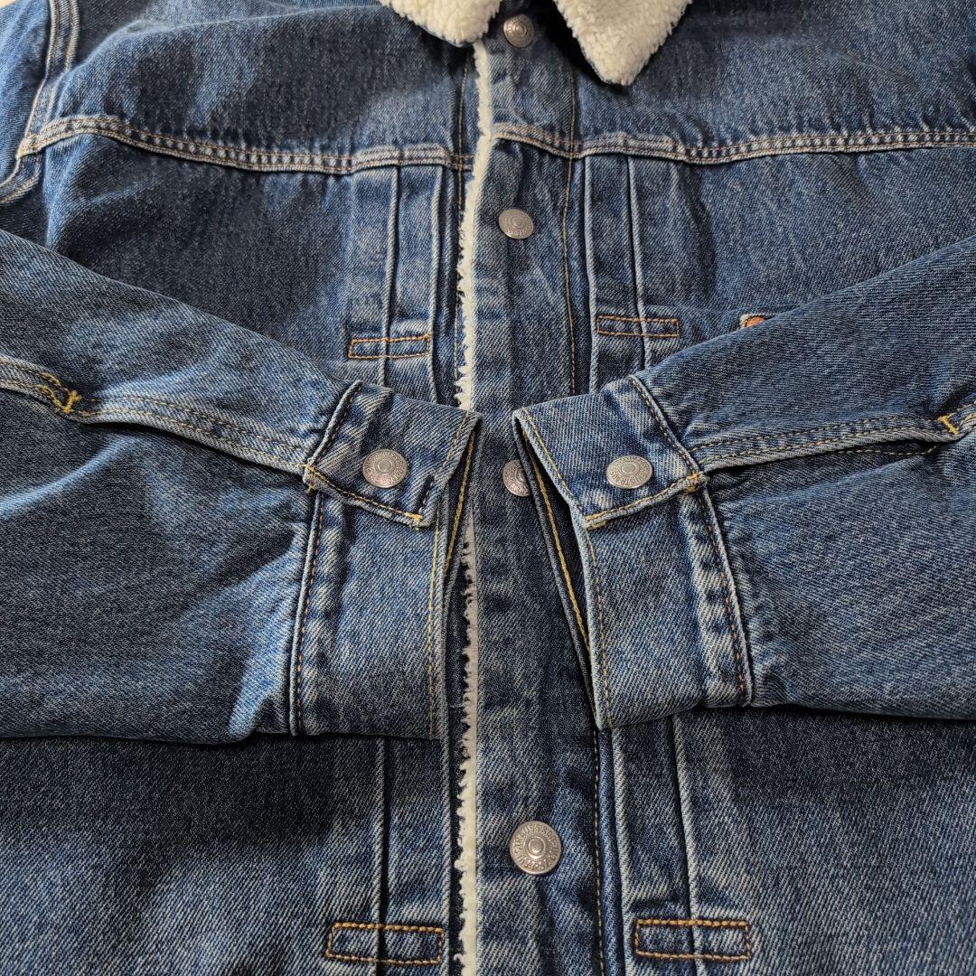 Levi's 裏ボア ダークブルーデニムジャケット 1st シンチバック