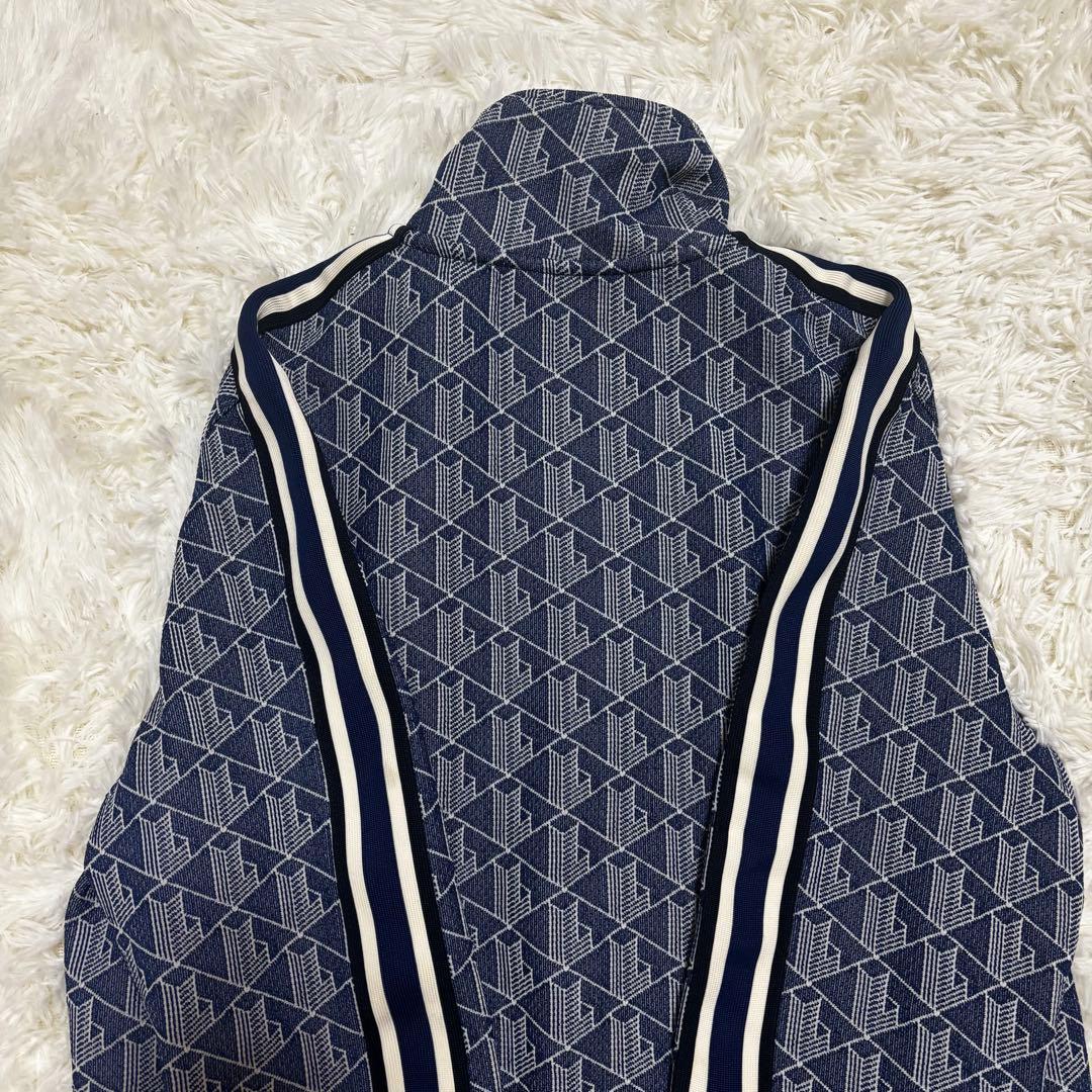 LACOSTE ラコステ 総柄トラックジャケット ワニロゴ ネイビー