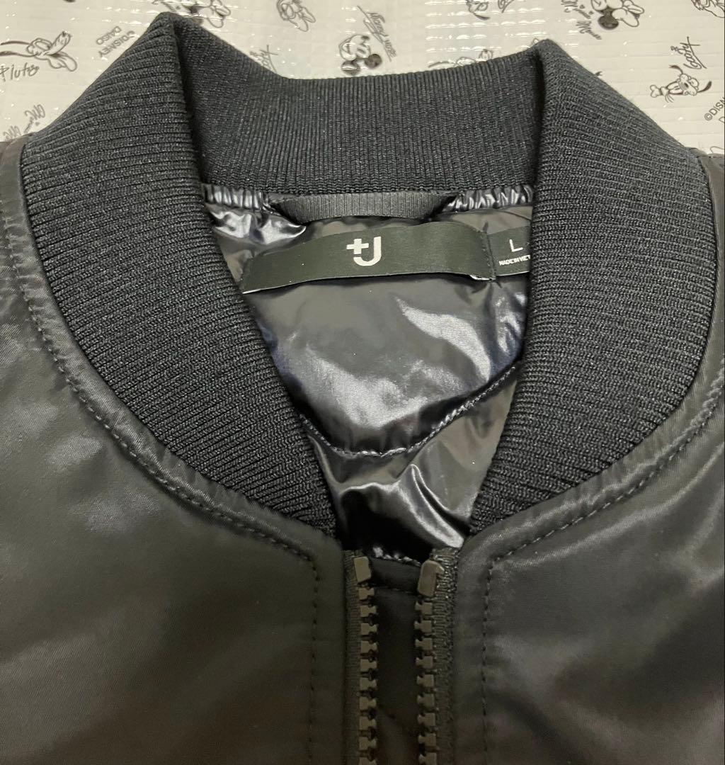 UNIQLO＋J ハイブリッドダウンオーバーサイズMA-1 ブラック Ｌサイズ