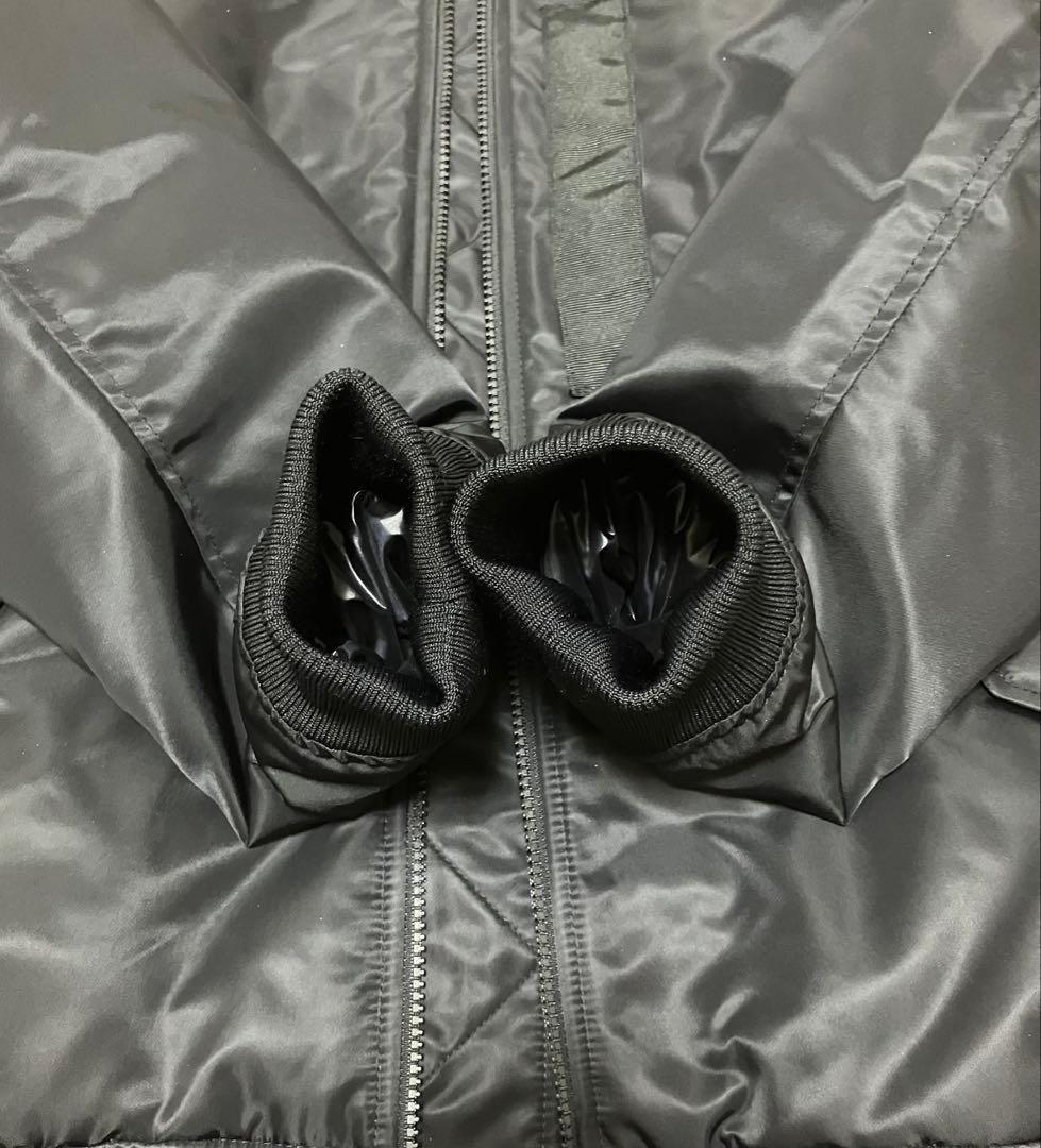 UNIQLO＋J ハイブリッドダウンオーバーサイズMA-1 ブラック Ｌサイズ