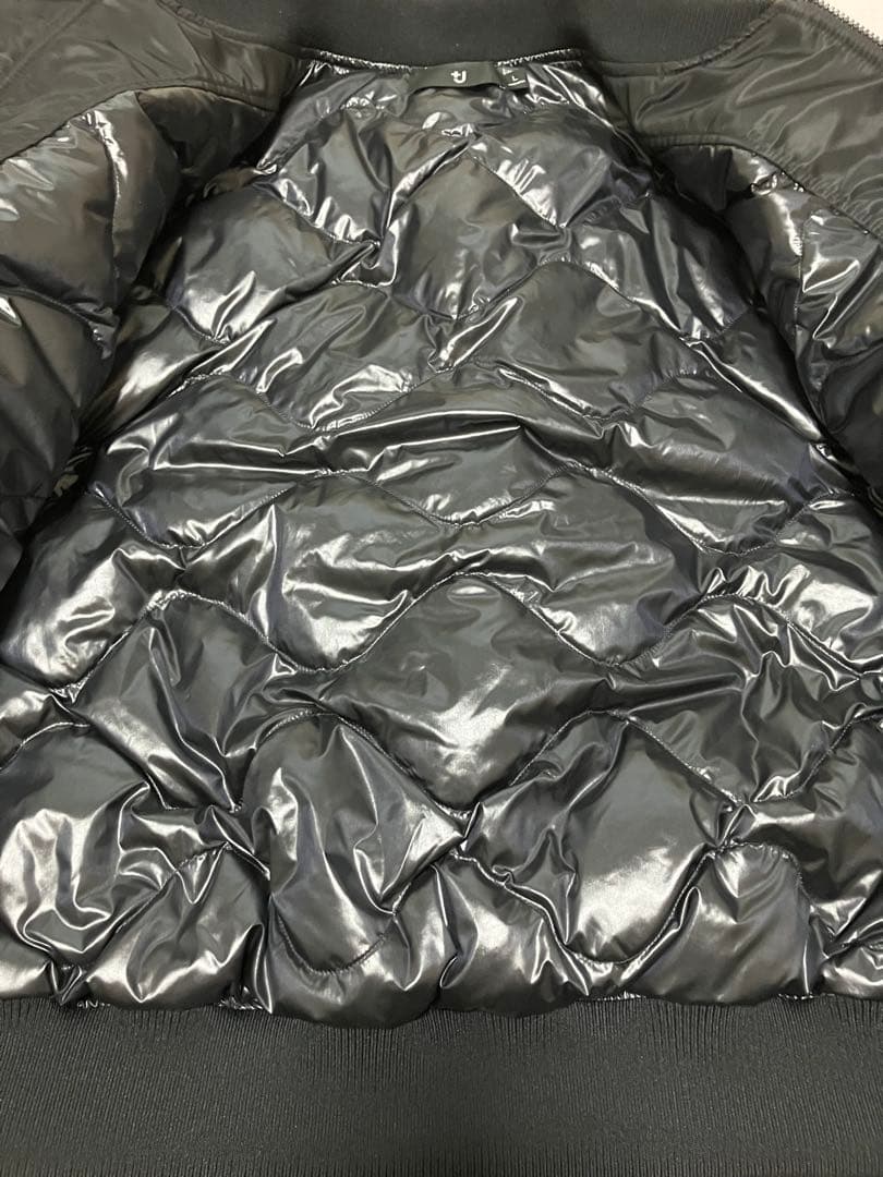 UNIQLO＋J ハイブリッドダウンオーバーサイズMA-1 ブラック Ｌサイズ