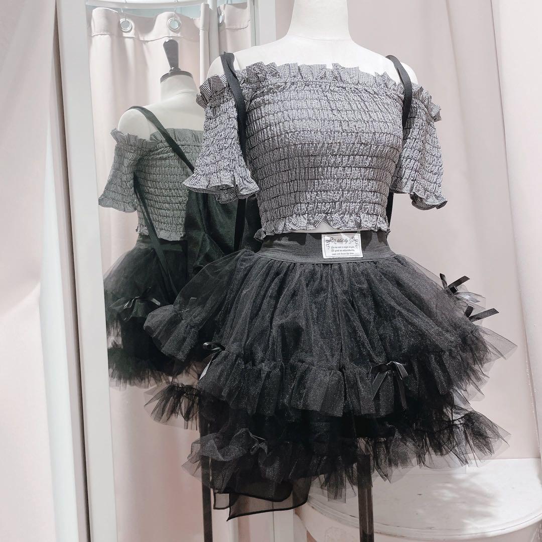 【値下げ】lilLilly チュールリボンショートパンツ