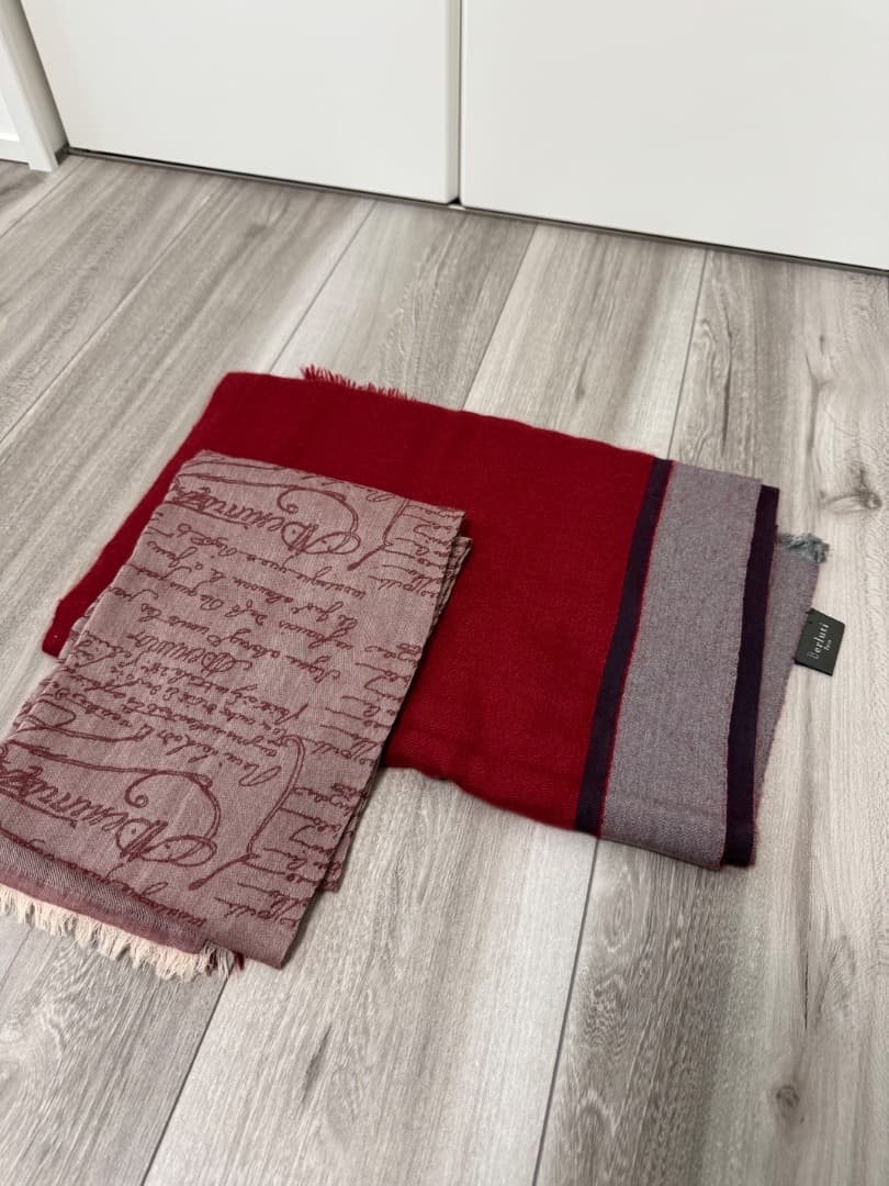 【希少】Berluti ストライプ マフラー 大判