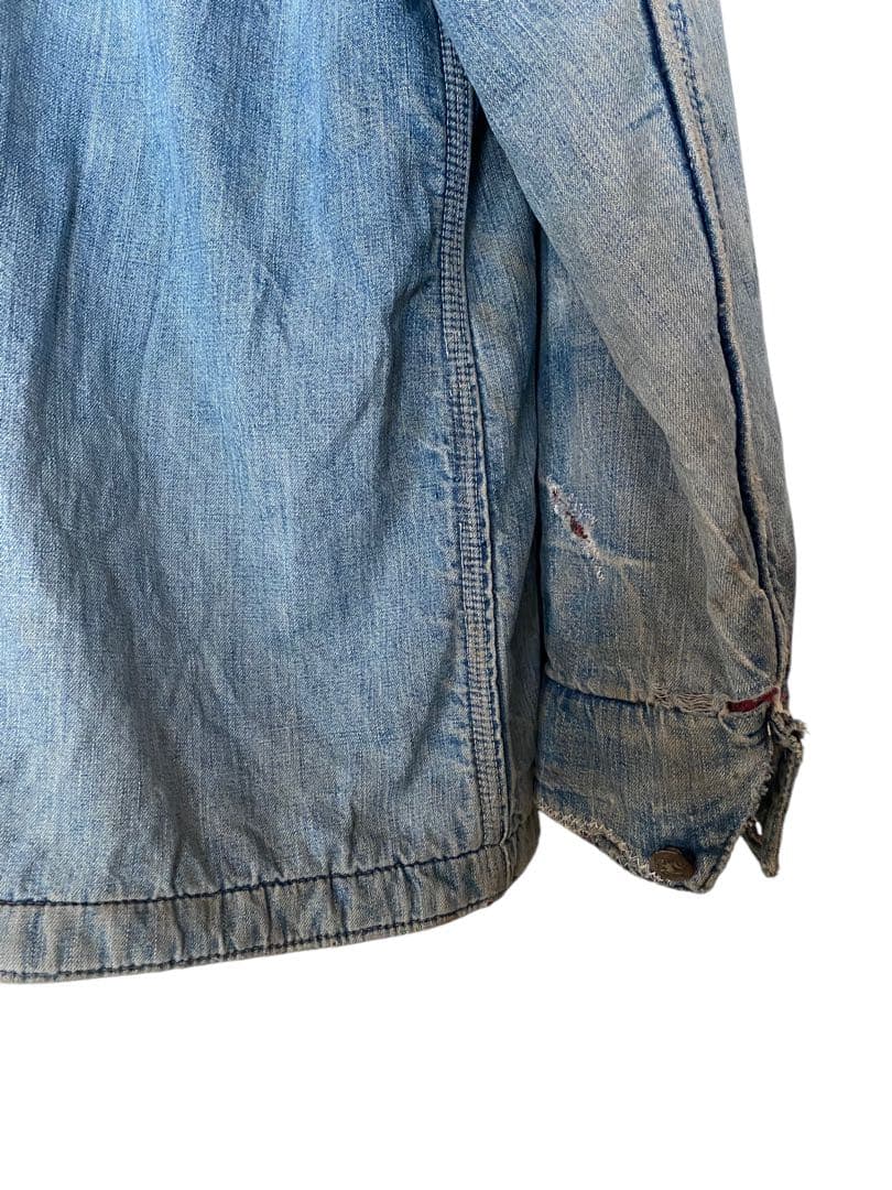 ボロ　PAYDAY 50s 襟コーズ デニムカバーオール ブランケット