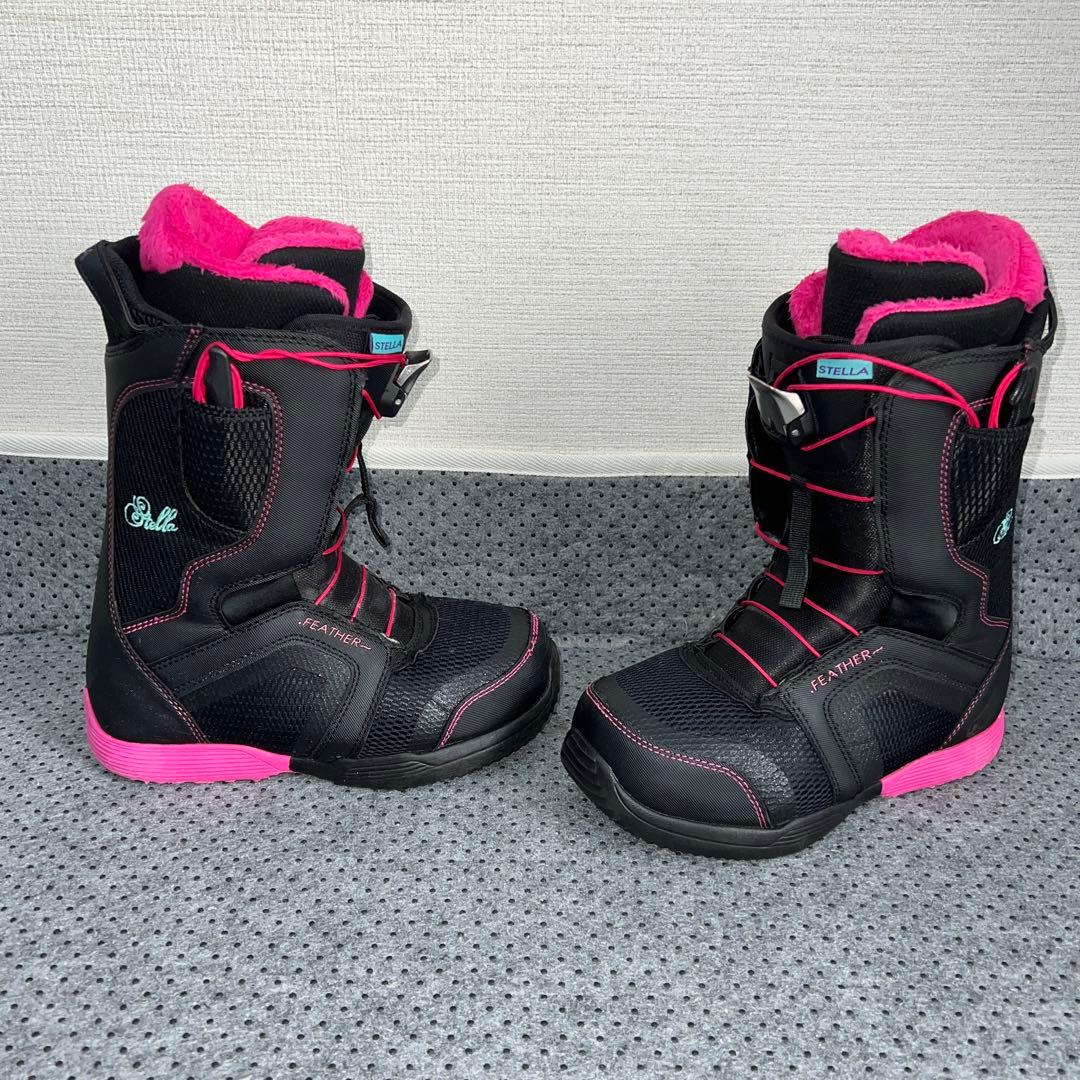 5回使用 レディース 23.5cm STELLA FEATHER スノボブーツ