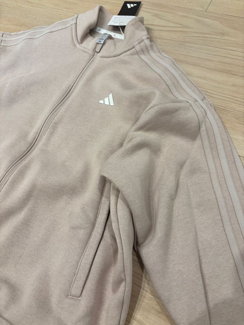 新品アディダス ゴルフ セットアップ ジャケット＆スカート Lサイズくすみピンク