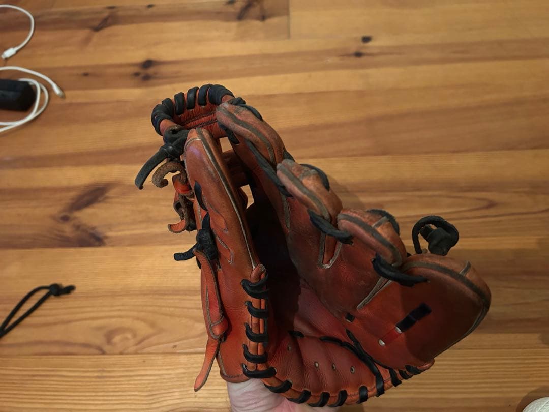 SSK proedge 硬式グローブ オレンジ 収納袋付き