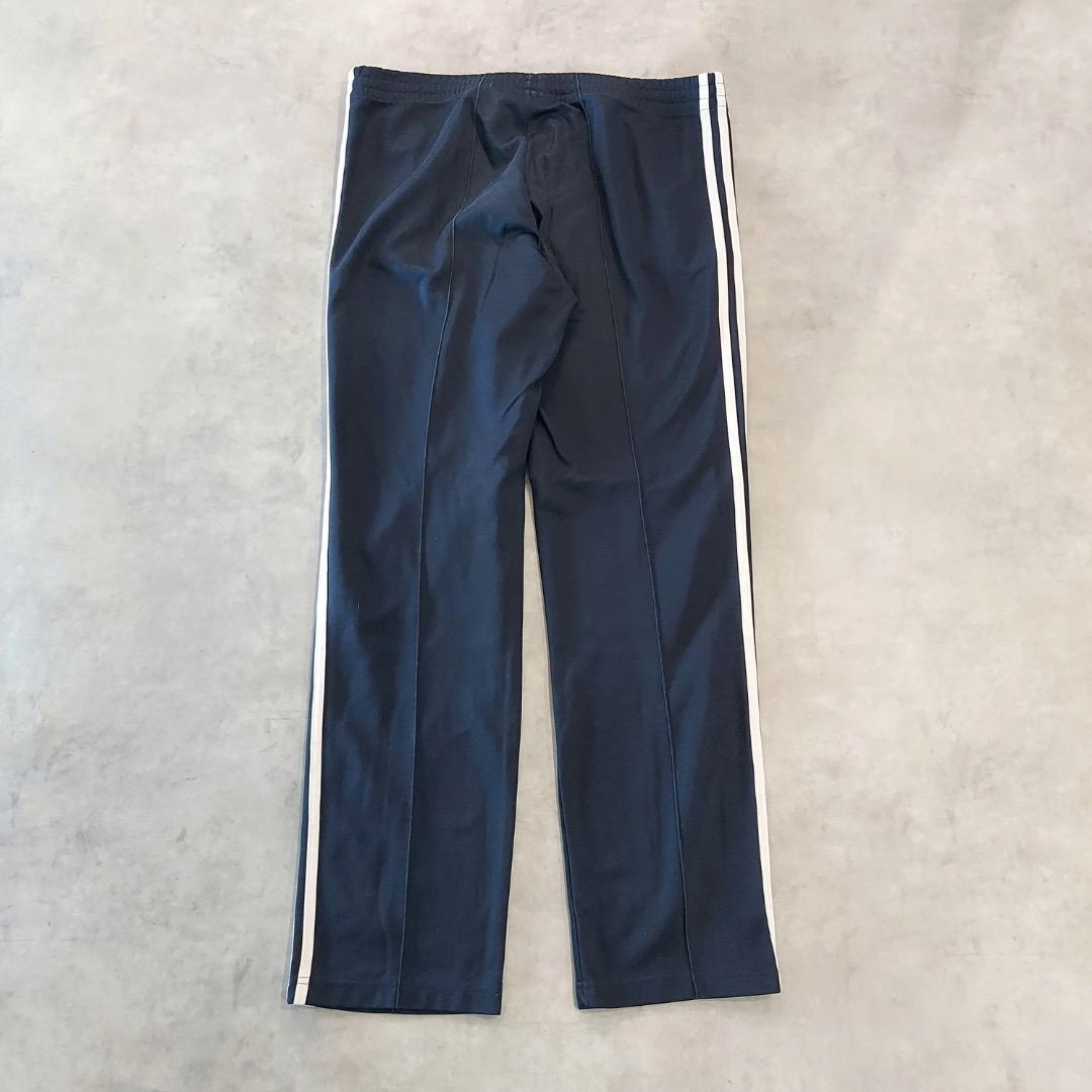 adidas アディダス トラックパンツ 古着 刺繍 2XL 紺 白 16487