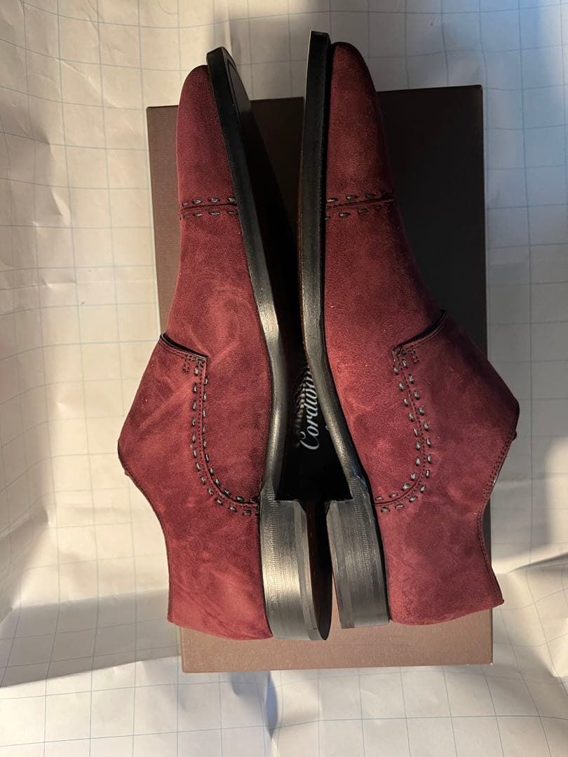 特価　新品　綺麗なワインレッド　ダブルモンク　スペイン　Cordwainer