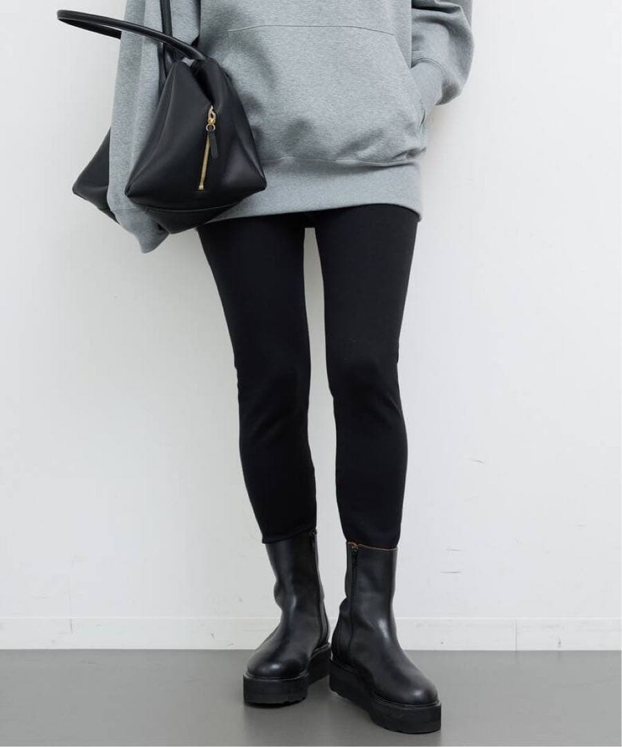 美品 ドゥーズィエムクラス Warm Zip レギンスパンツ　36