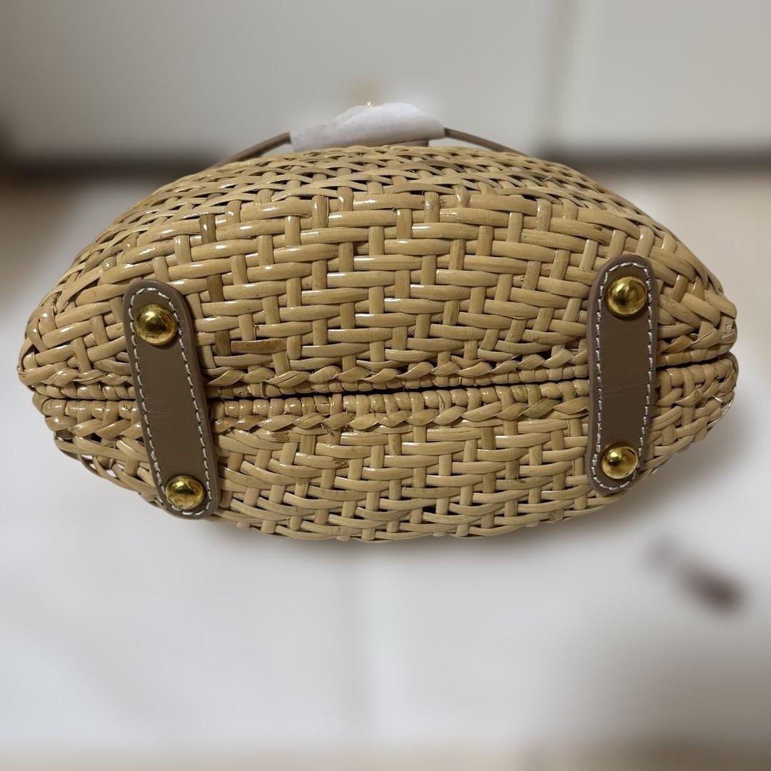 セブンテン　ベルトラタンミニバッグ(グレージュ)