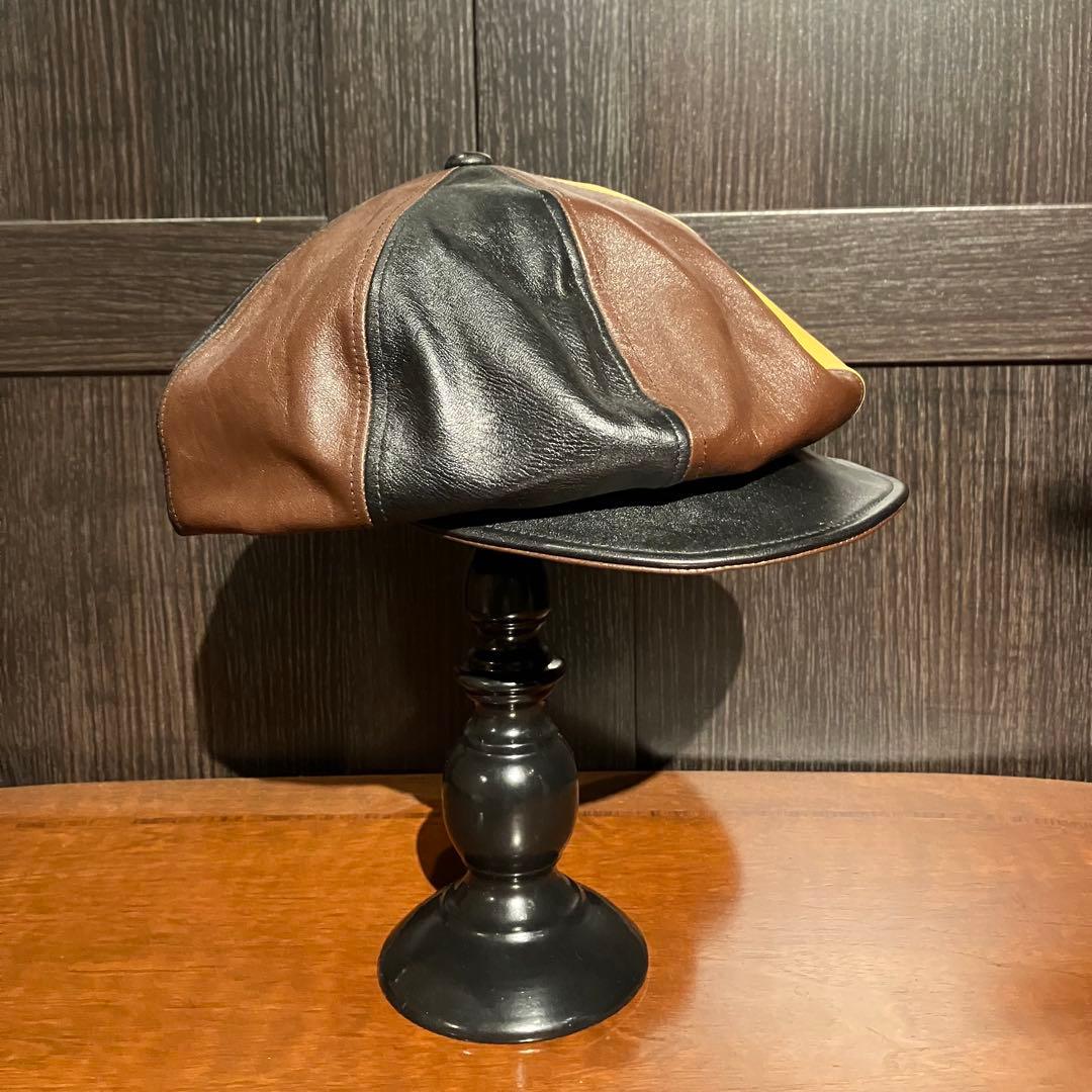 東洋エンター インディアンモーターサイクル キャスケット ホースハイド 馬革