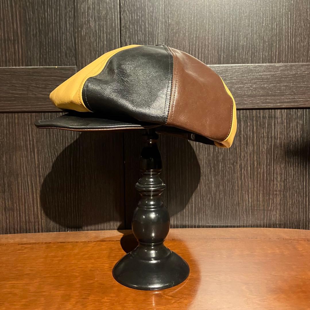 東洋エンター インディアンモーターサイクル キャスケット ホースハイド 馬革