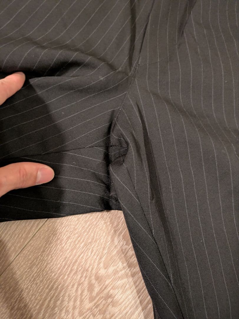 グラフペーパー　ストライプ　イージーパンツ