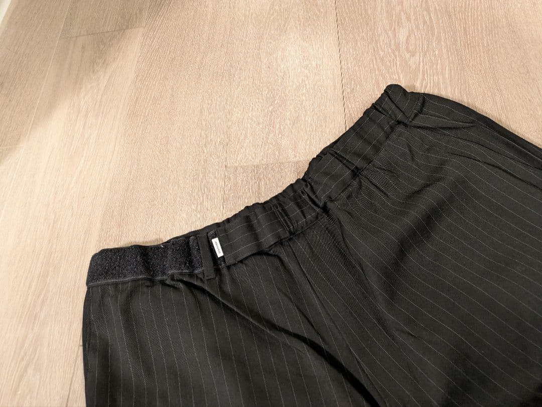 グラフペーパー　ストライプ　イージーパンツ