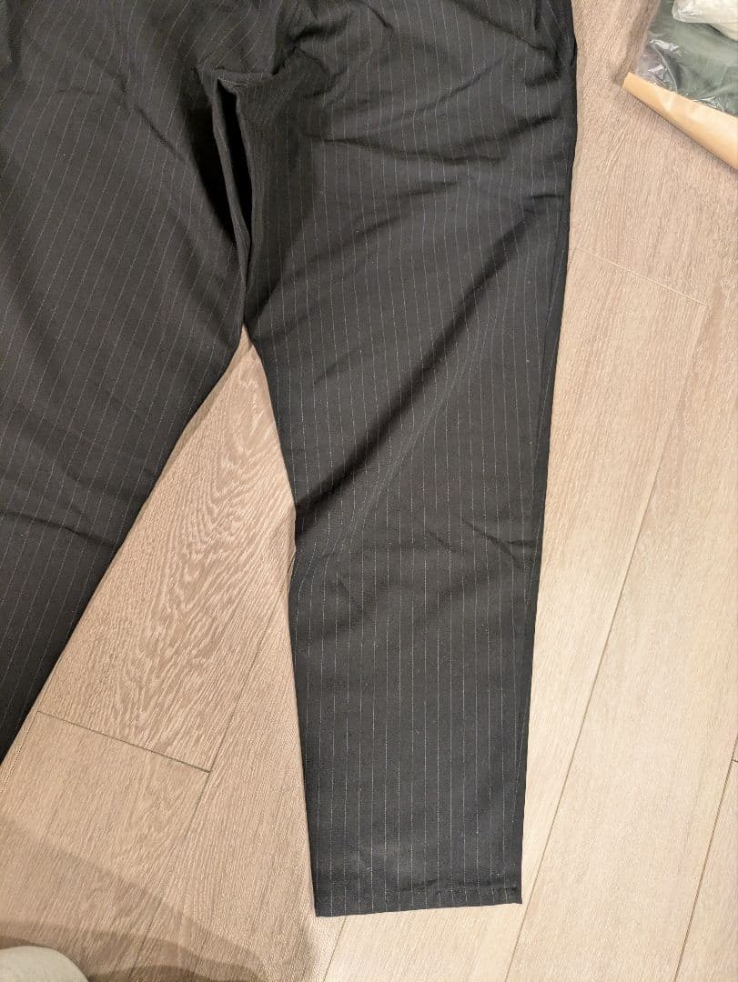 グラフペーパー　ストライプ　イージーパンツ