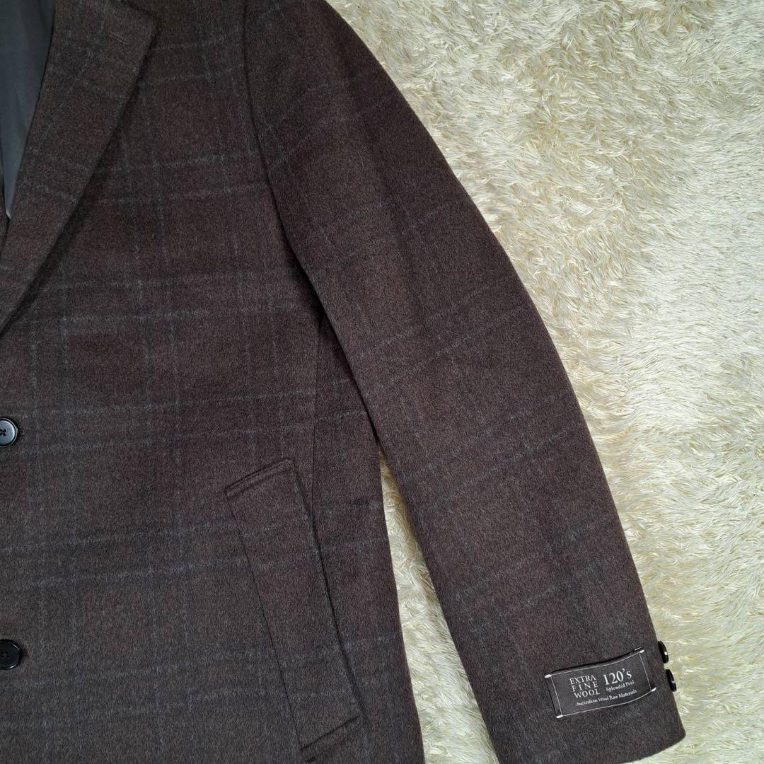 未使用級　希少サイズ　ユナイテッドアローズ　チェスターコート　ブラウン