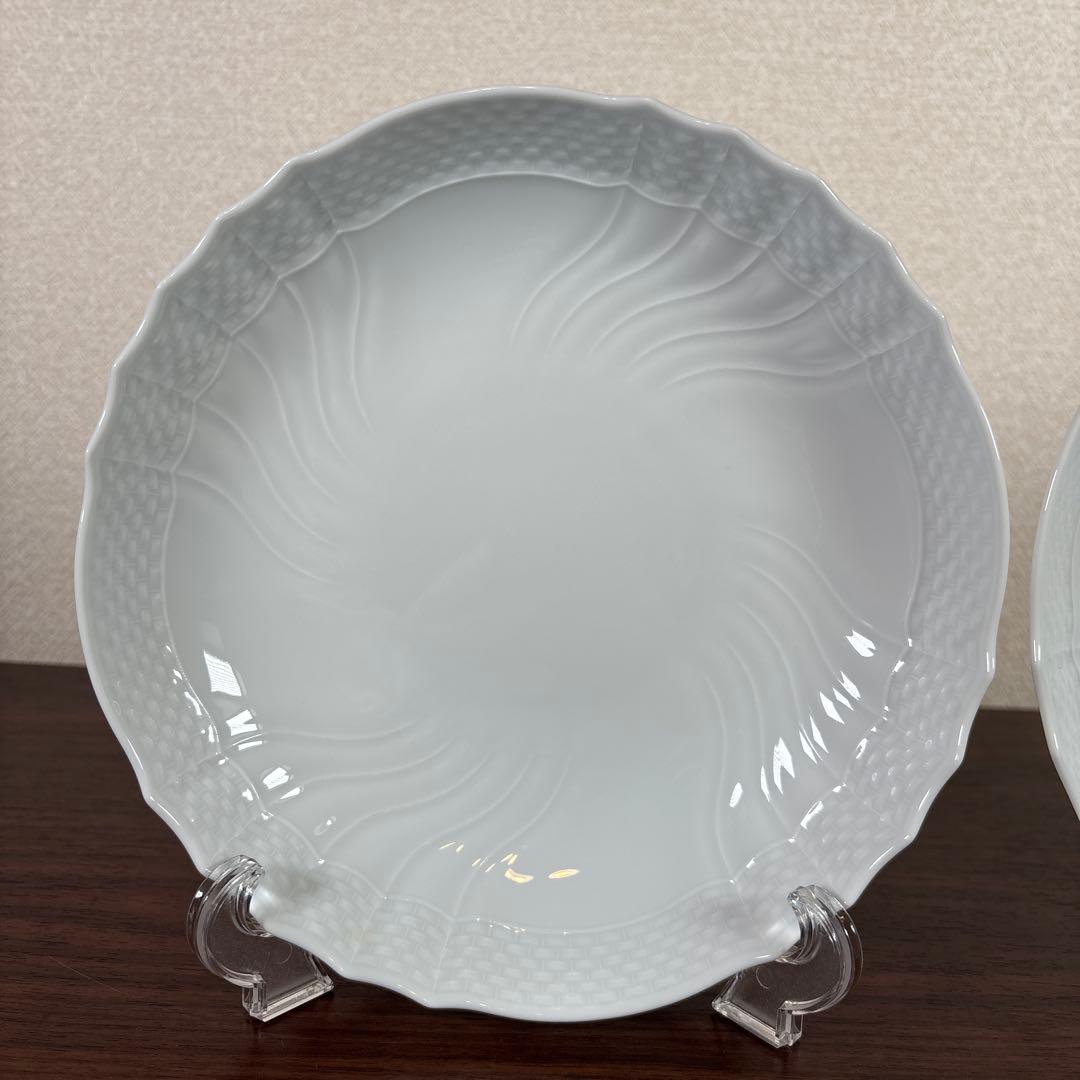 リチャードジノリ ベッキオホワイト ディーププレート 21㎝ 2枚