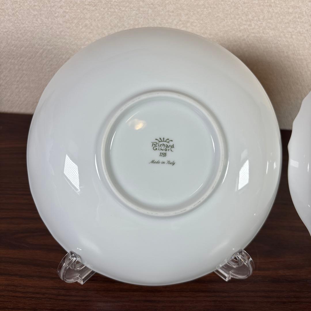 リチャードジノリ ベッキオホワイト ディーププレート 21㎝ 2枚