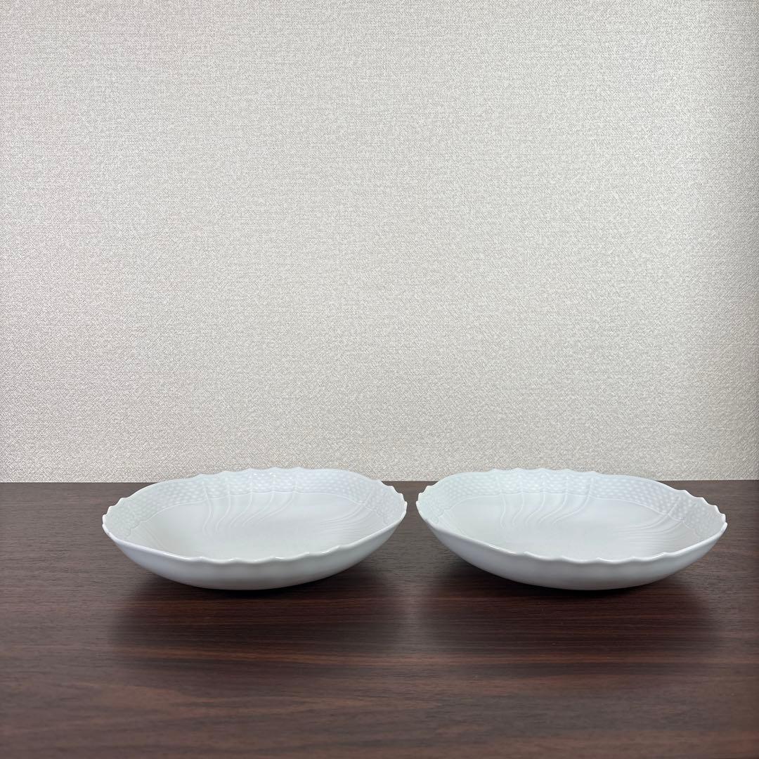 リチャードジノリ ベッキオホワイト ディーププレート 21㎝ 2枚