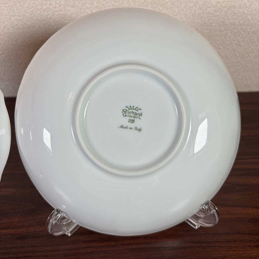 リチャードジノリ ベッキオホワイト ディーププレート 21㎝ 2枚