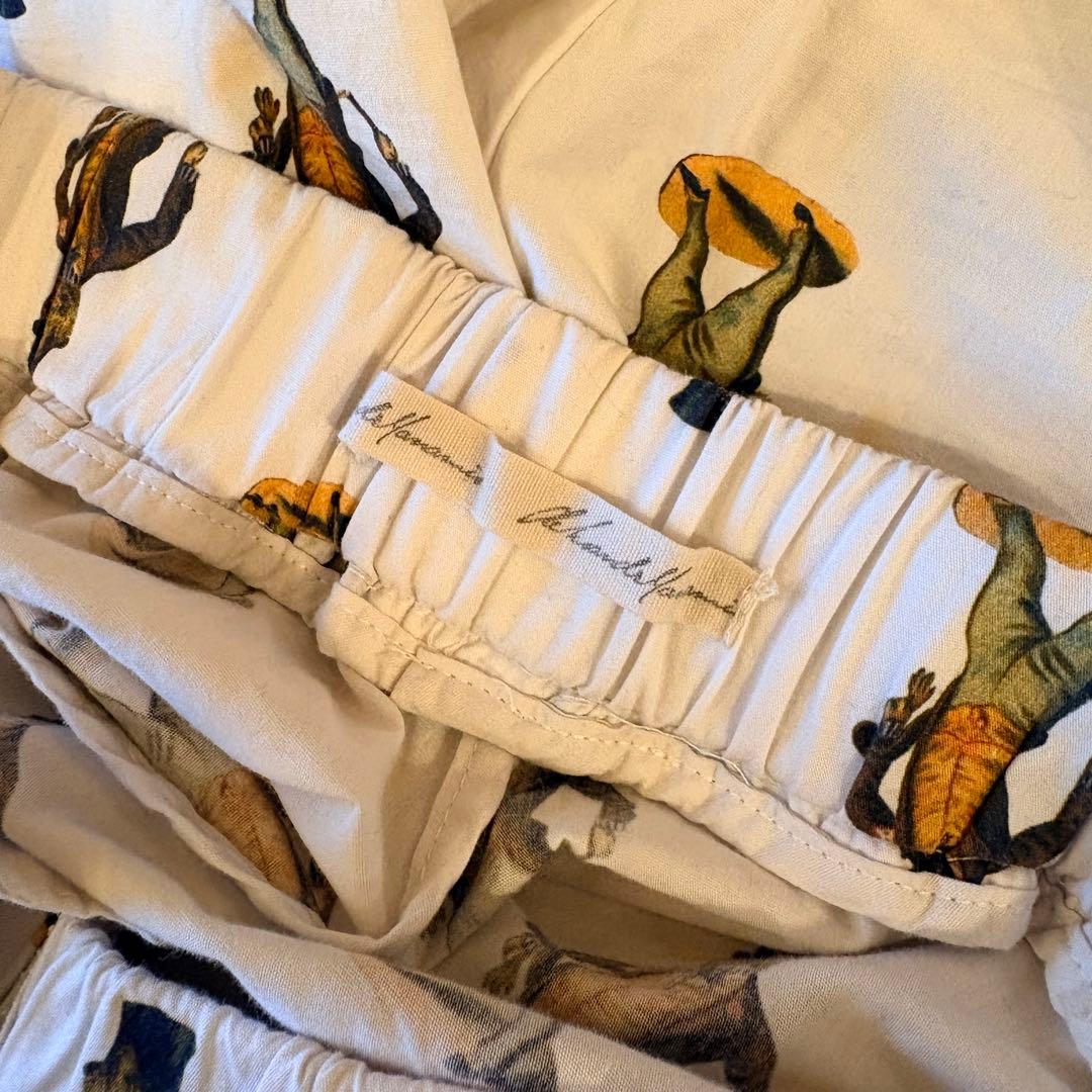 Alexander Manamis 総柄イージーパンツ ステインダイ