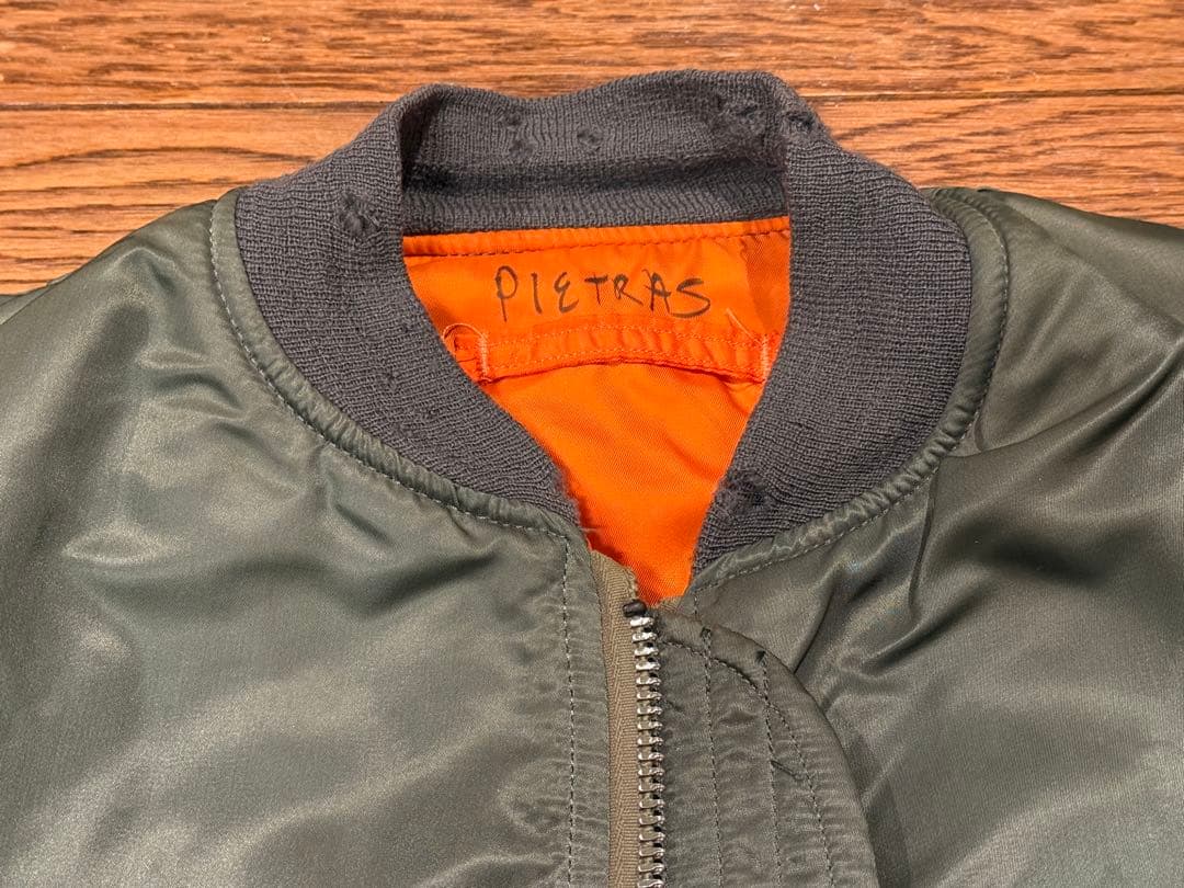 ★レア！ALPHA社製 縦ステッチ70s Eタイプ MA-1 希少サイズX-L！