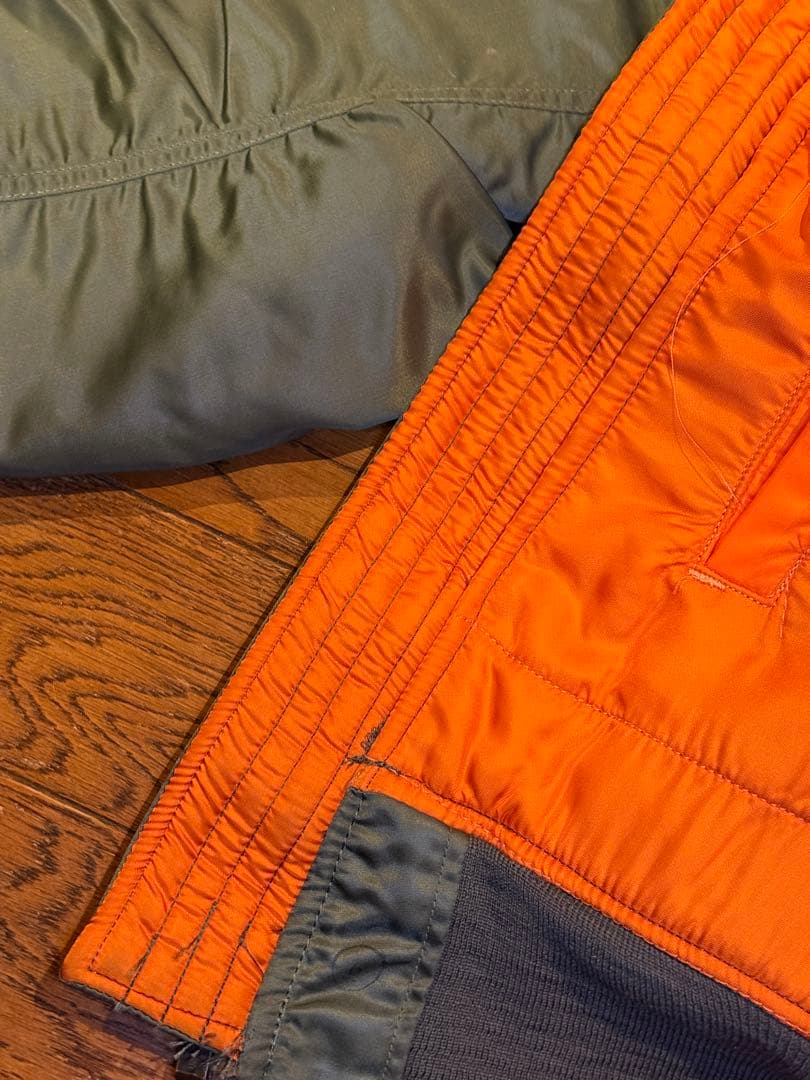 ★レア！ALPHA社製 縦ステッチ70s Eタイプ MA-1 希少サイズX-L！