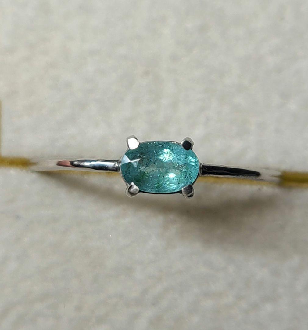 ぱにや★ブラジルバターリャパライバトルマリン★リングオーダー