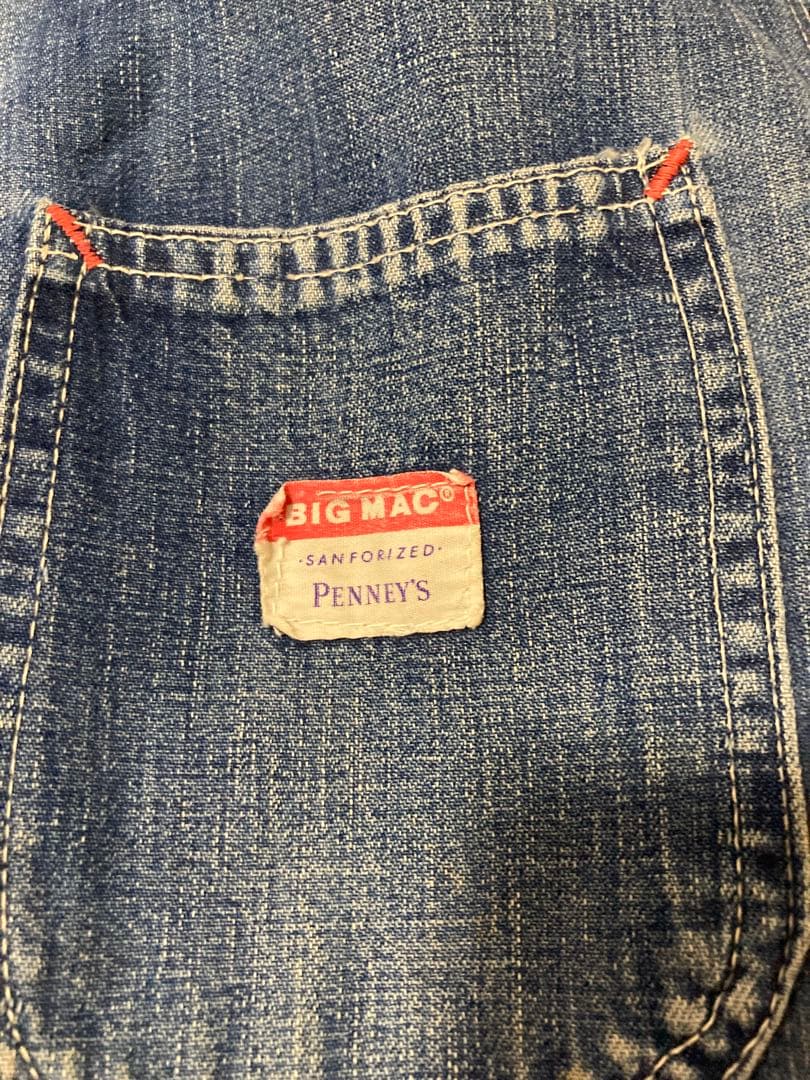 BIG MAC engineer jacket カバーオール　襤褸　boro