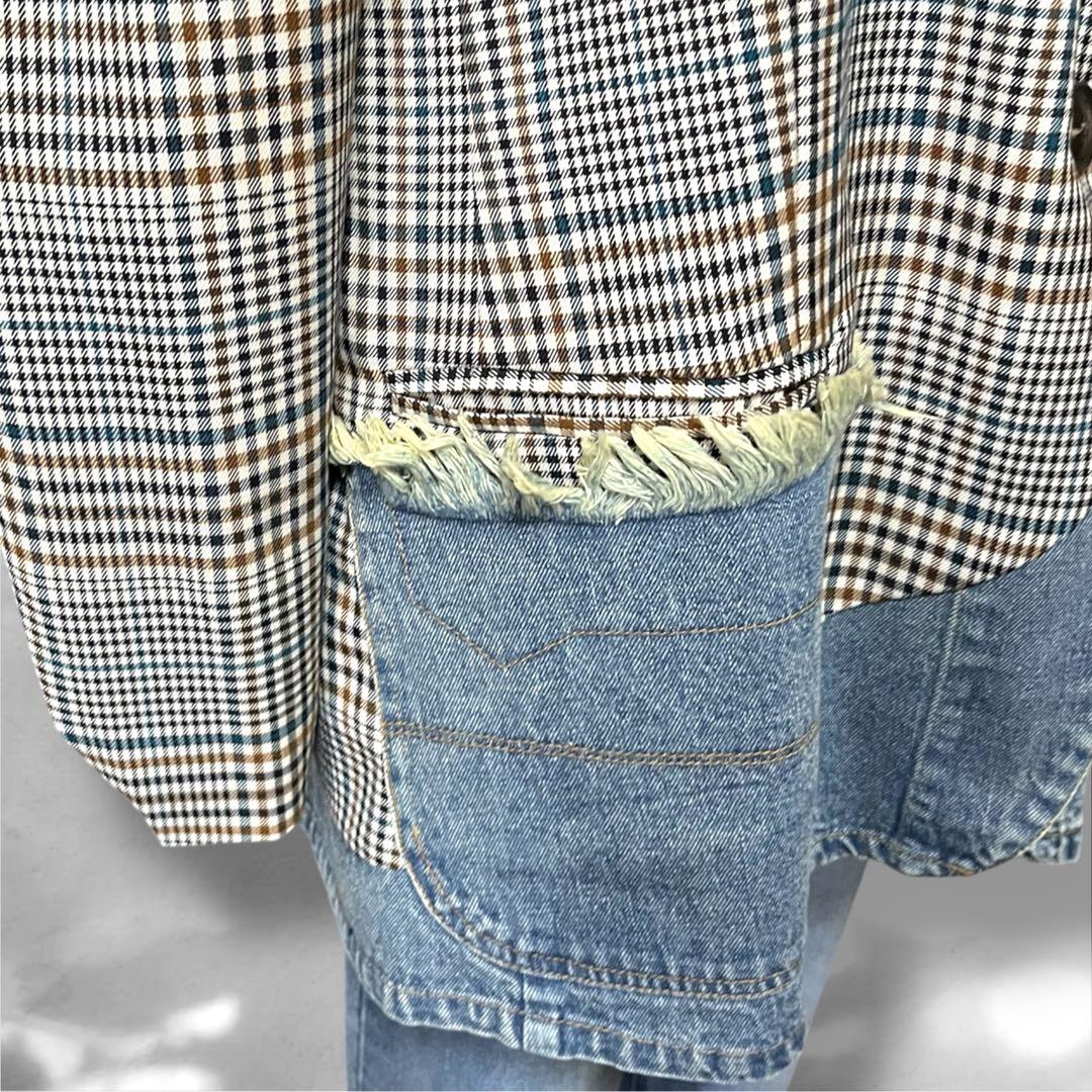 ♥️新品未使用♥️ MICALLE MICALLEデニムドッキングジャケット　フリー