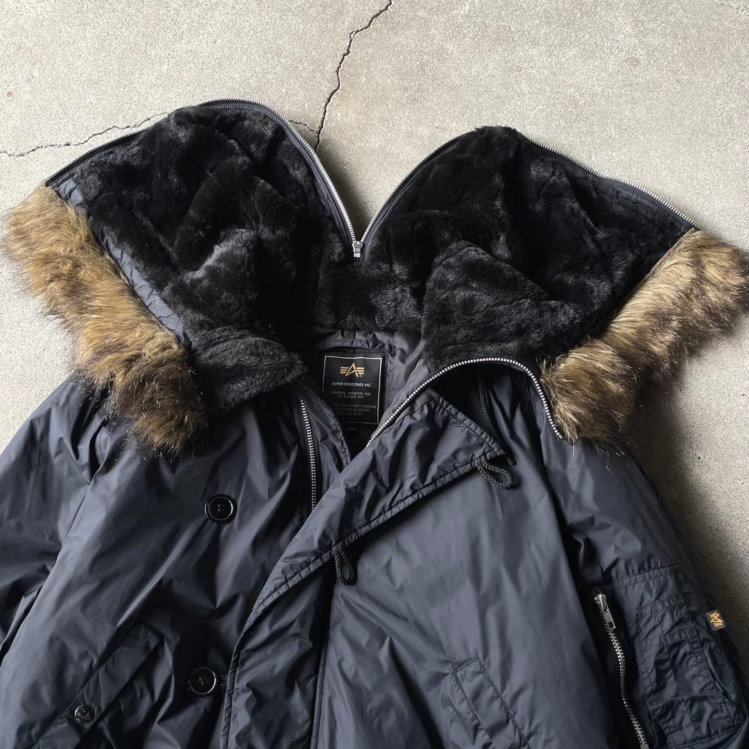 ALPHA アルファ N-2B フライトジャケット ブラック n2b XL