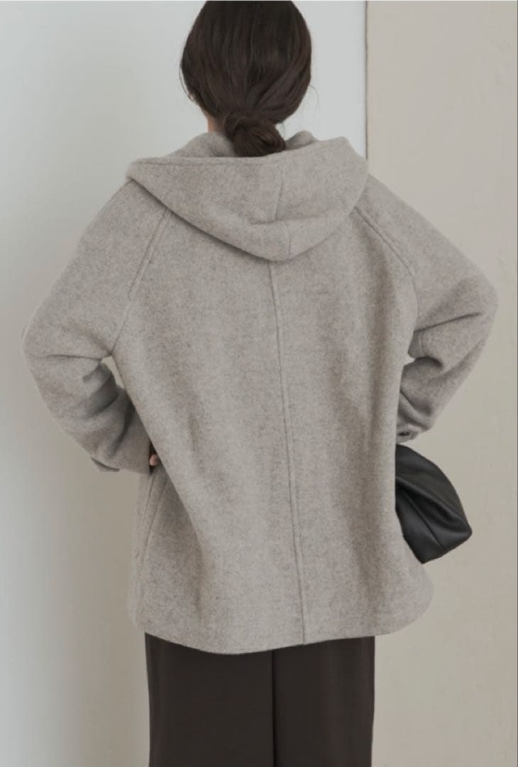 新品　エアリーウールフードコート 杢GREGE アーバンリサーチドアーズ