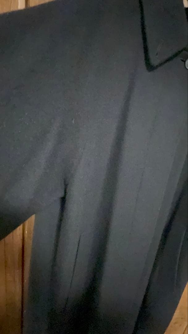 ウール混バルマカーンコート　ロングコート　ミズイロインド