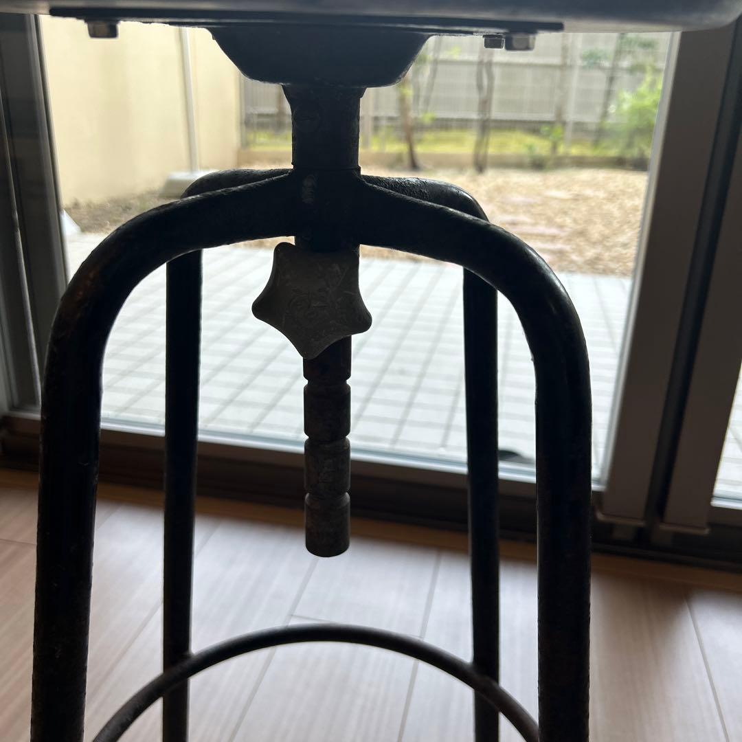 高さ調整可能 バースツール　ヴィンテージ　西海岸