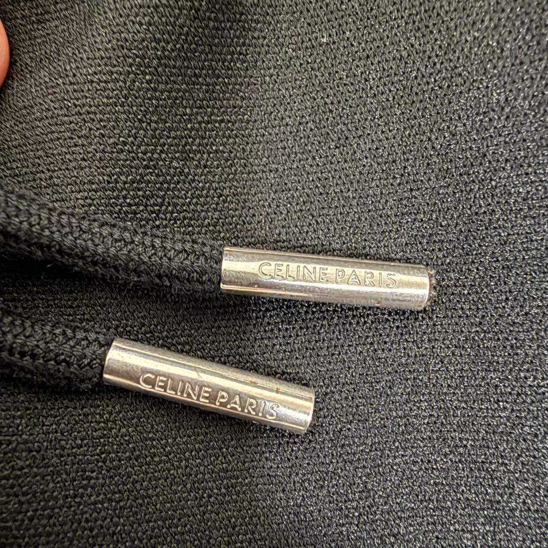 CELINE トラックパンツ 刺繍入りダブルフェイスジャージー