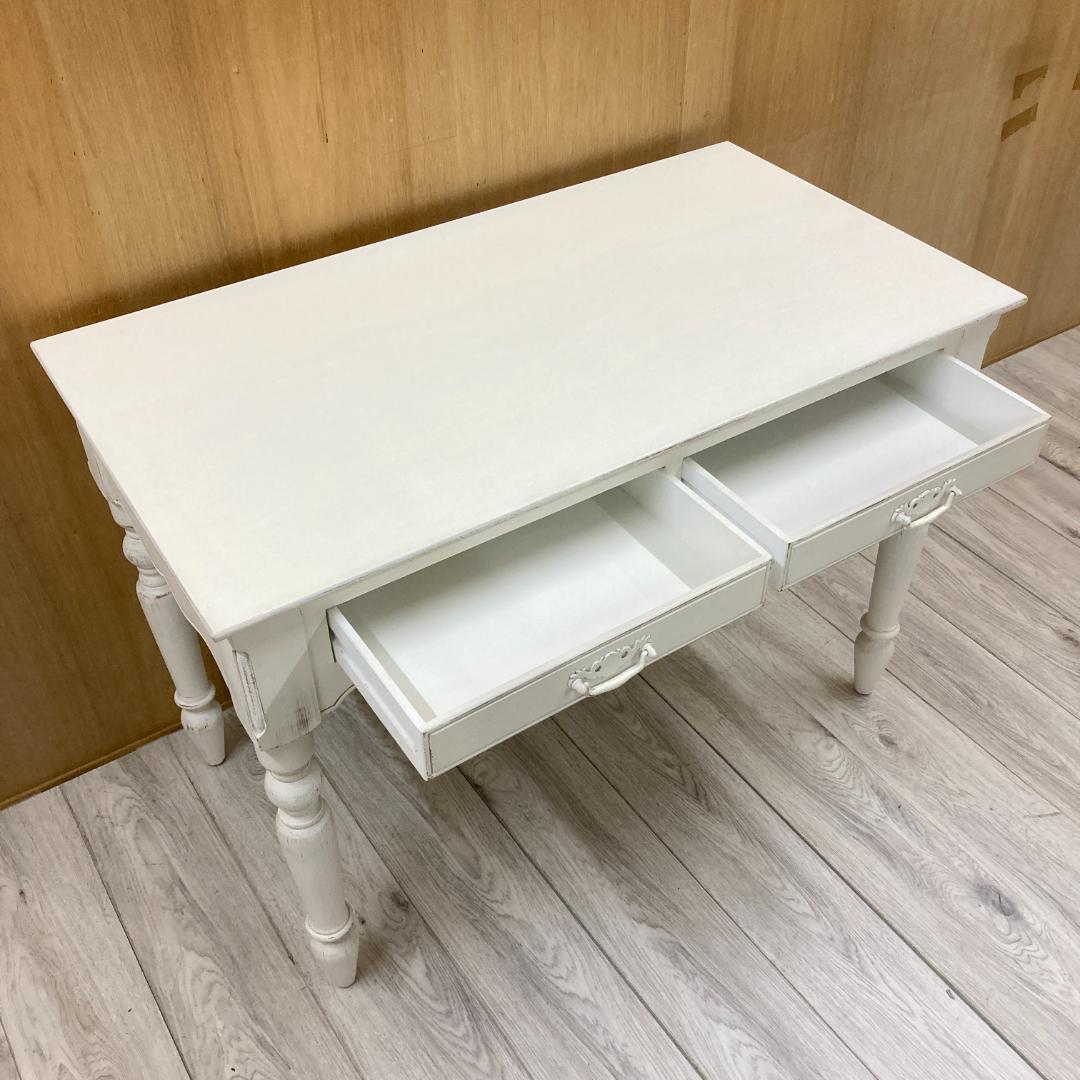 展示品　起立木工　パイン材　姫系　アンティーク調　デスク　机