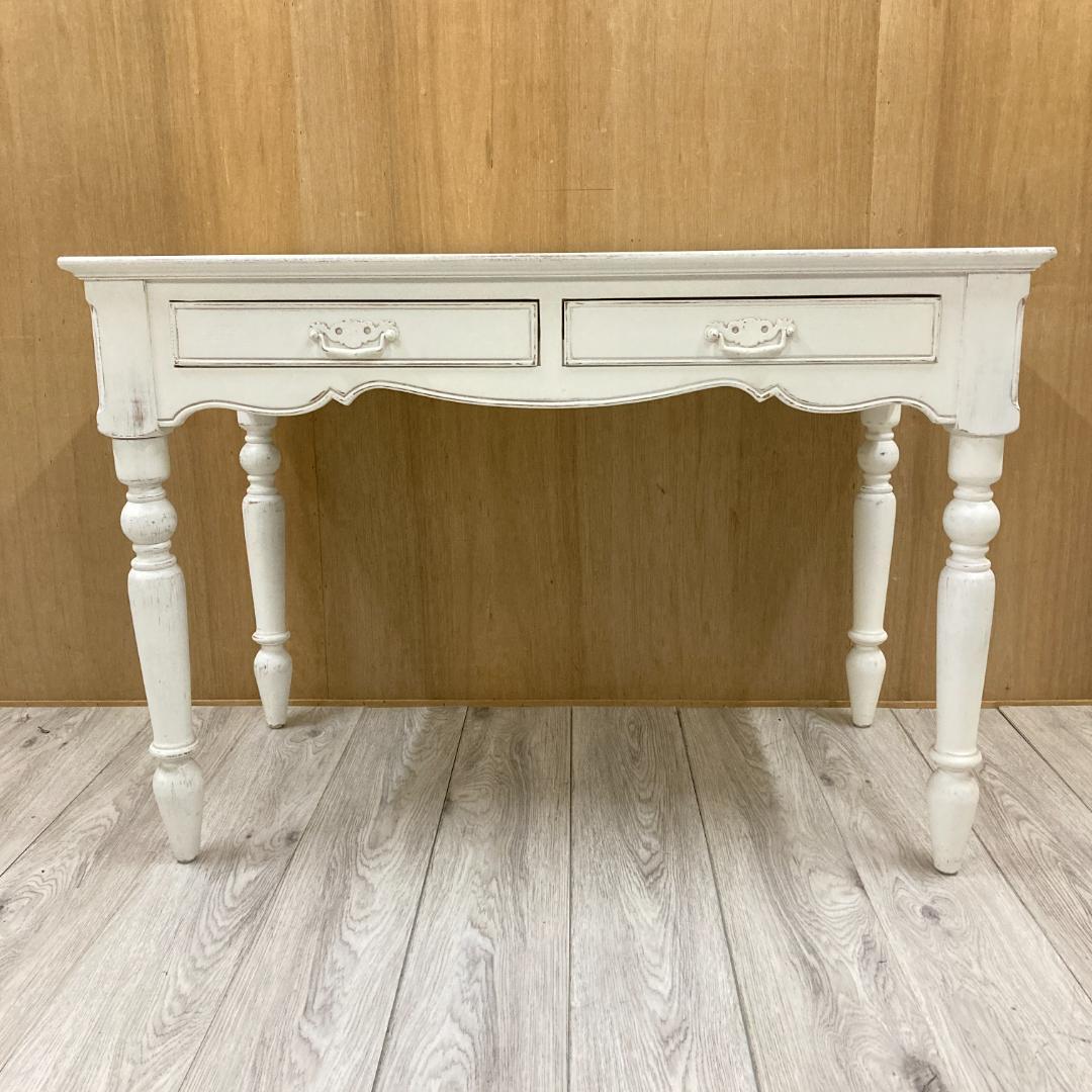 展示品　起立木工　パイン材　姫系　アンティーク調　デスク　机