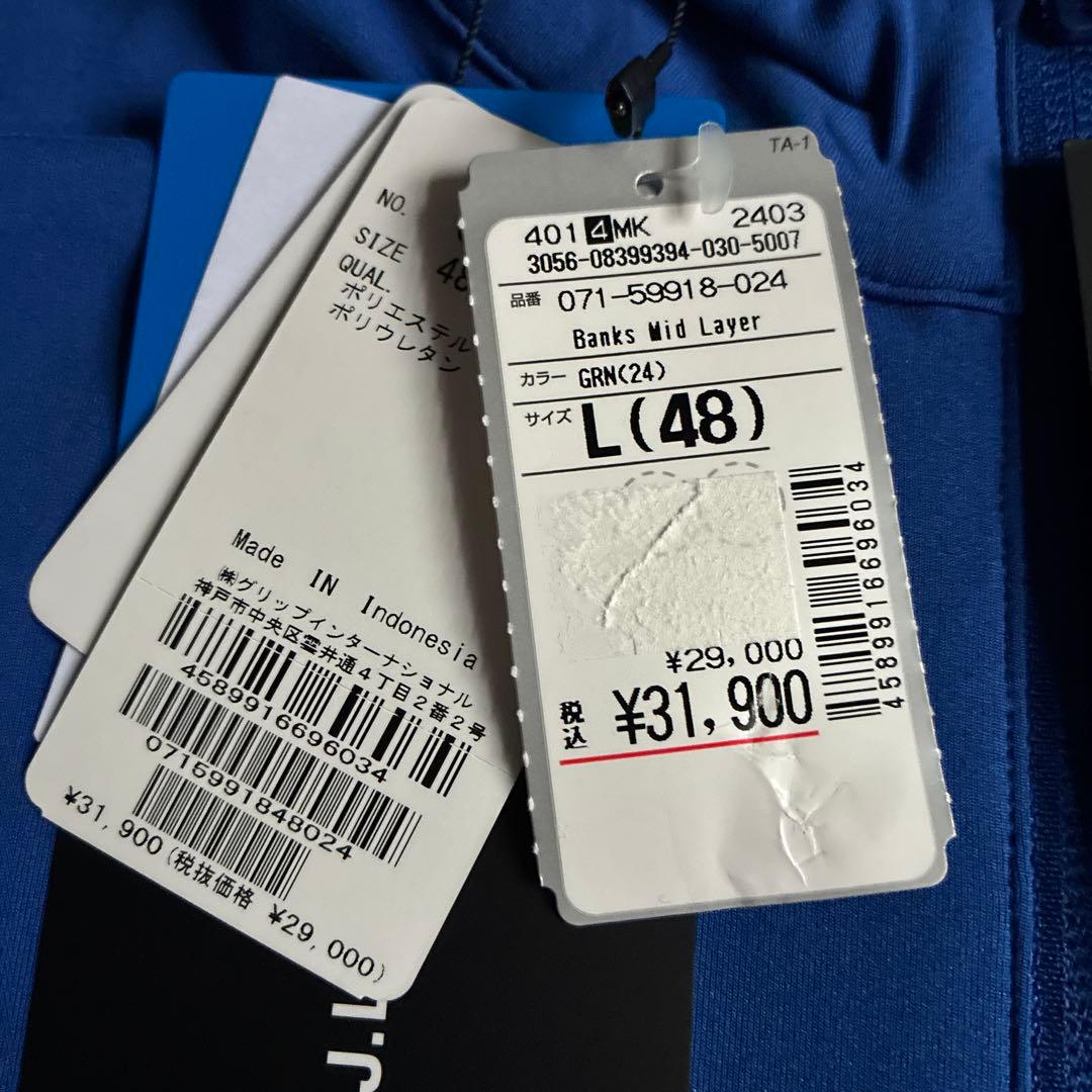 未使用 jリンドバーグ banks mid layer ゴルフジャケット L