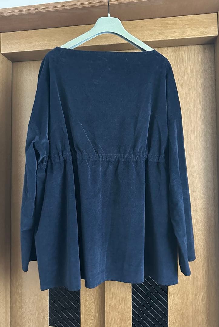 ALBUM DI FAMIGLIA DRAWSTRING shirtsネイビー