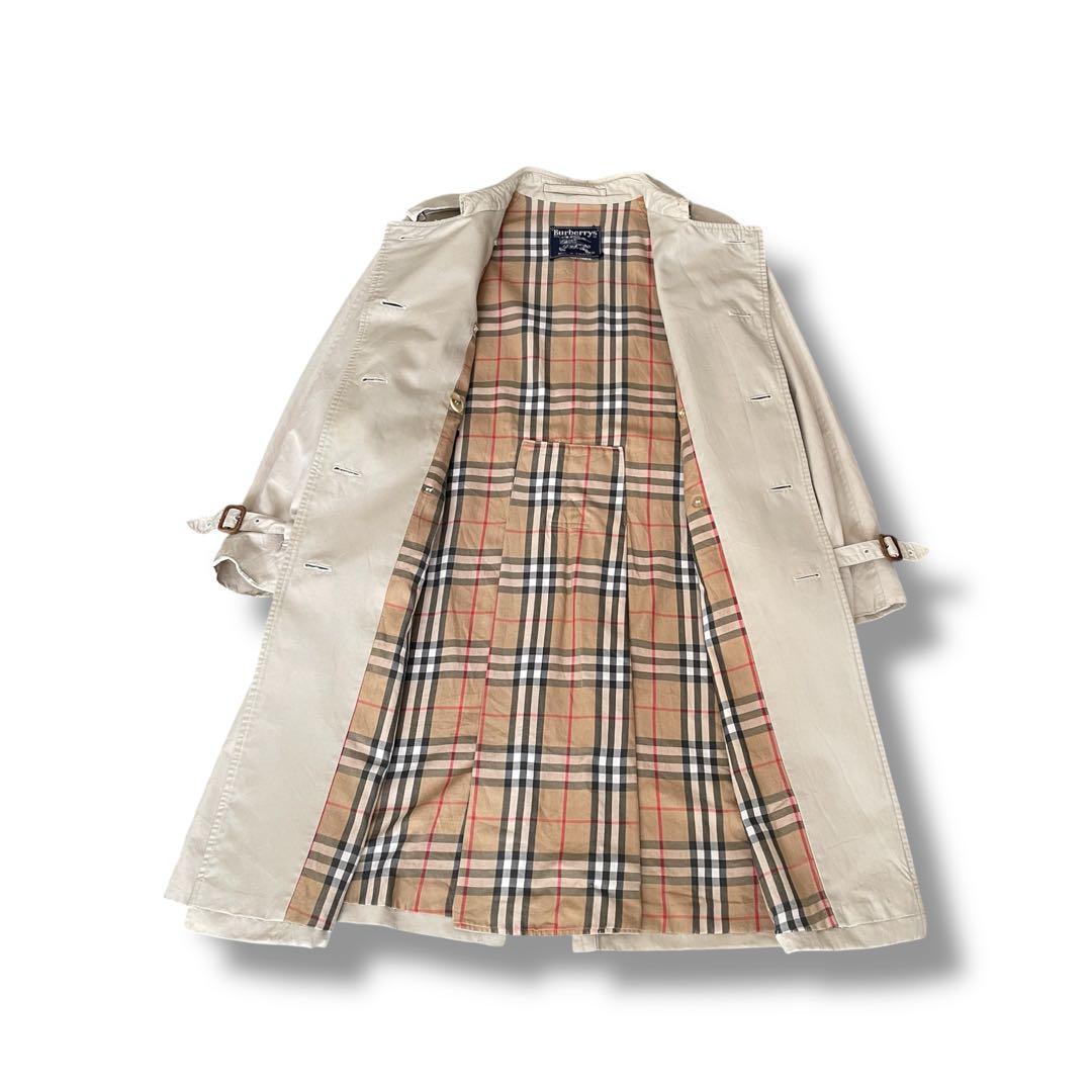 vintageバーバリーズ トレンチコート ノバチェックライナー 英国製ベージュ