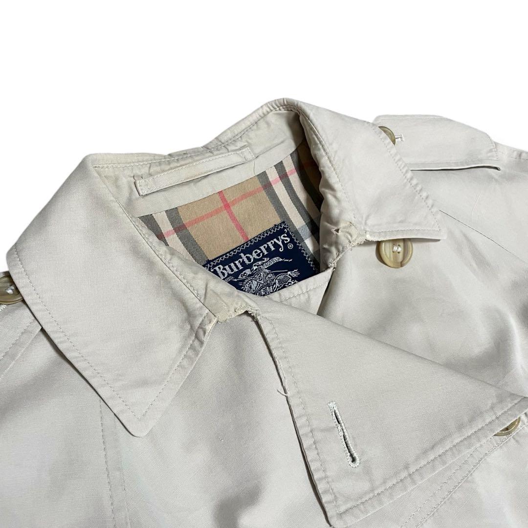 vintageバーバリーズ トレンチコート ノバチェックライナー 英国製ベージュ
