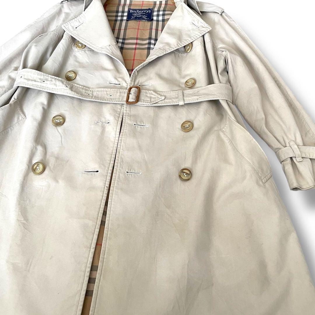 vintageバーバリーズ トレンチコート ノバチェックライナー 英国製ベージュ
