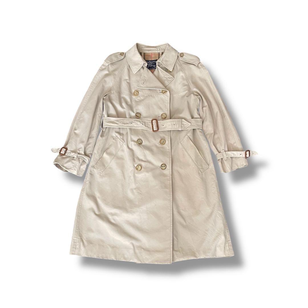 vintageバーバリーズ トレンチコート ノバチェックライナー 英国製ベージュ