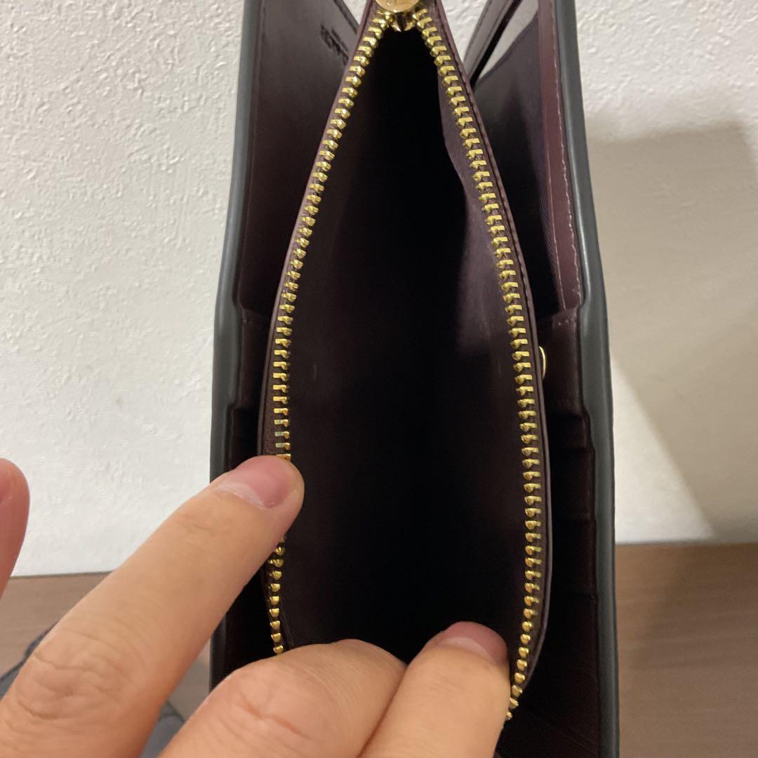 Jamii 未使用品 美品 コーチ レザー ロゴ エンベロープ 長財布②