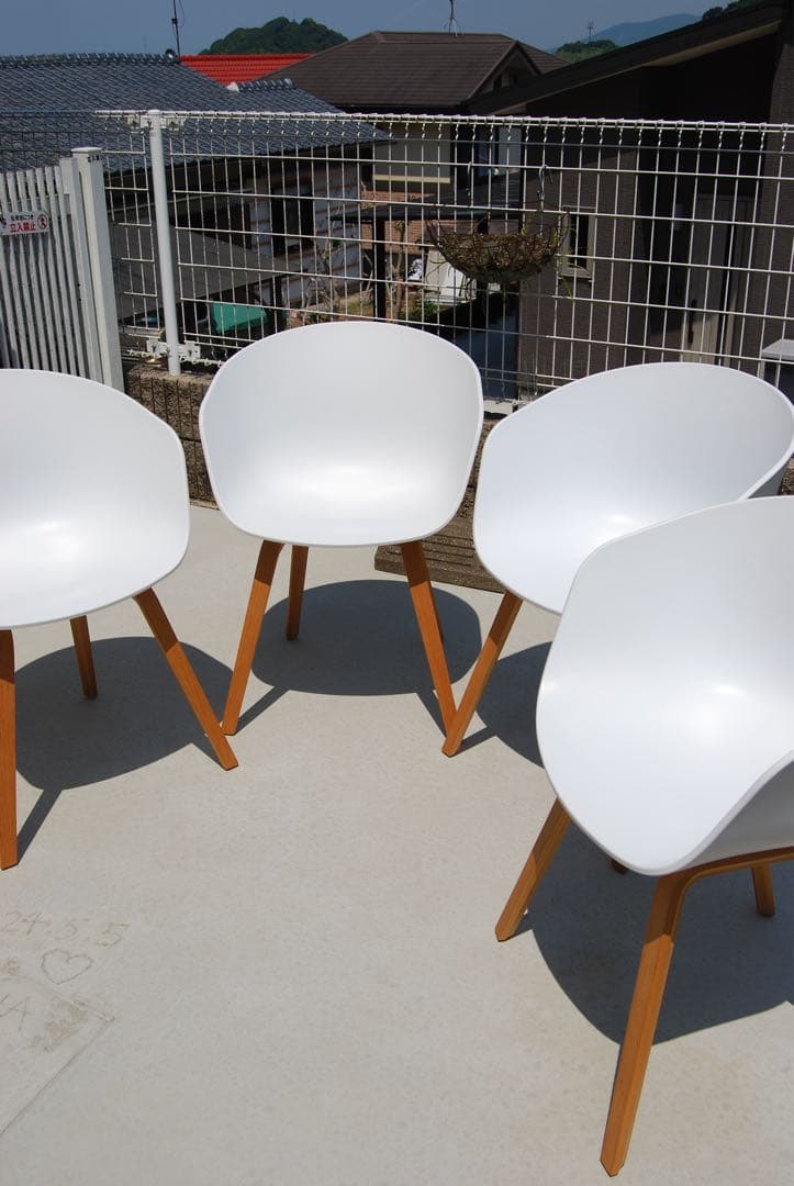 HAY ホワイトチェアABOUT ACHAIR / AAC22 ※残り3あります