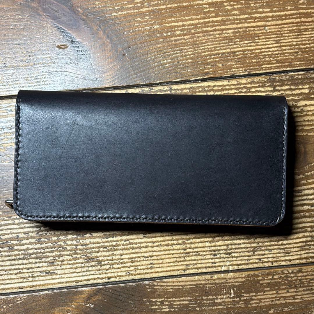 茶芯トラッカーウォレット ハンドメイド