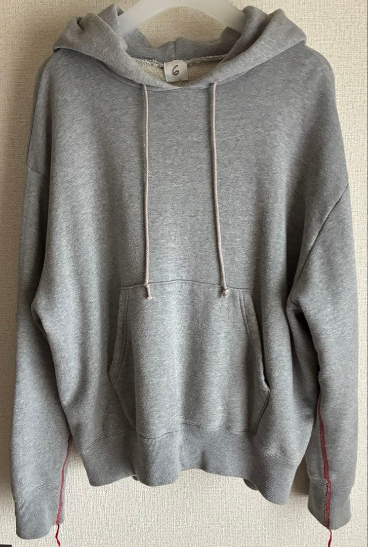 ＜6(ROKU)＞コットン ウラケ フーディ-MD.GRAY